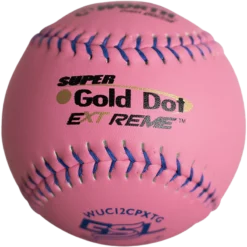 Kelly's Ultimate Sports Worth Pink Super Gold Dot Extreme Composite 40/325 GSL 12" Slowpitch Softballs - WUC12CPXTG