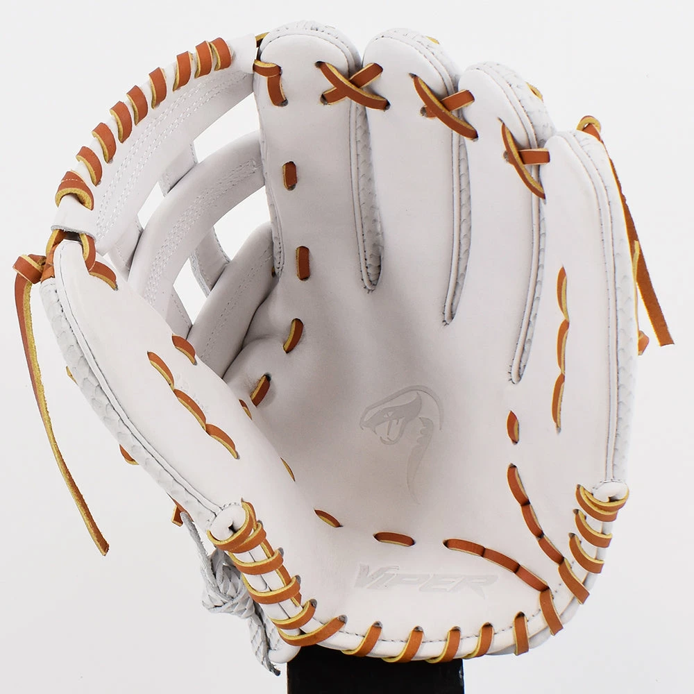 Kelly's Ultimate Sports Viper Japanese Kip Leather Fielding Glove White/Tan 4 Kelly's Ultimate Sports Viper Japanese Kip Leather Fielding Glove White/Tan - Image 2