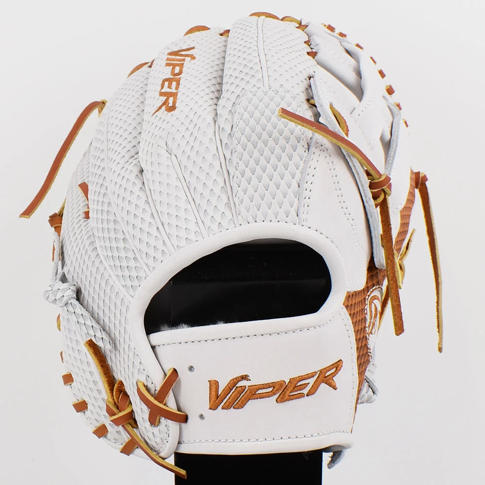 Kelly's Ultimate Sports Viper Japanese Kip Leather Fielding Glove White/Tan 6 Kelly's Ultimate Sports Viper Japanese Kip Leather Fielding Glove White/Tan - Image 4