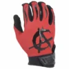 Kelly's Ultimate Sports Viper Lite Premium Batting Gloves Leather Palm - Anarchy Edition Red/Black -Baseball Apparel Store anarchy viper batting gloves red black