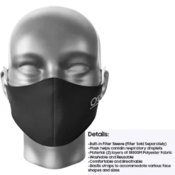 Kelly's Ultimate Sports OA Apparel Daily Face Cover - Black