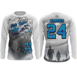 Kelly's Ultimate Sports 22 A Day Veterans Lives Matter Chris Larsen Long Sleeve Shirt (Customized Buy-In)