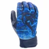 Kelly's Ultimate Sports Viper Hex-Grip Palm Premium Batting Gloves-Blue Smoke/Black Viper -Baseball Apparel Store glove 18