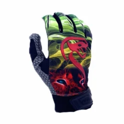 Kelly's Ultimate Sports Viper Hex-Grip Palm Premium Batting Gloves-Rasta Lion