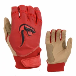 Kelly's Ultimate Sports Viper Grindstone Short Cuff Batting Glove - Red/Tan