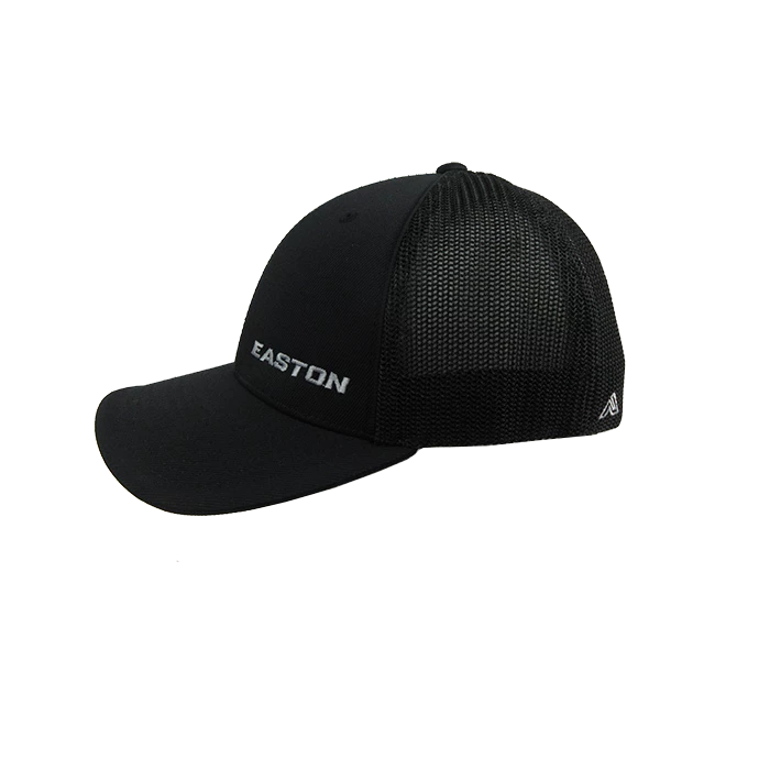 Kelly's Ultimate Sports Easton Hat By Pacific (404M) All Black/Grey Flag 4 Kelly's Ultimate Sports Easton Hat By Pacific (404M) All Black/Grey Flag - Image 2