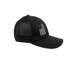 Kelly's Ultimate Sports Easton Hat By Pacific (404M) All Black/Grey Flag 7 Kelly's Ultimate Sports Easton Hat By Pacific (404M) All Black/Grey Flag -Baseball Apparel Store hat east pac blakout greyflag 3