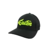 Kelly's Ultimate Sports Easton Hat By Pacific (404M) All Black/Volt Script