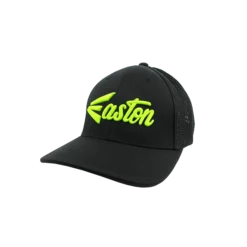 Kelly's Ultimate Sports Easton Hat By Pacific (404M) All Black/Volt Script