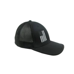 Kelly's Ultimate Sports Miken Hat By Pacific (404M) All Black/Grey Flag -Baseball Apparel Store hat mik pac blackout silver flag 3