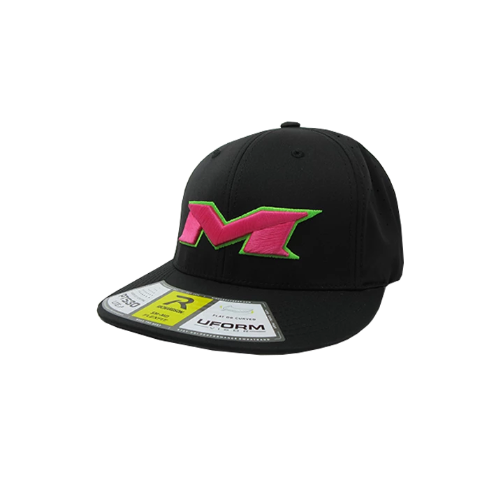 Kelly's Ultimate Sports Miken Hat By Richardson (PTS30) All Black/Neon Green/Pink 3 Kelly's Ultimate Sports Miken Hat By Richardson (PTS30) All Black/Neon Green/Pink