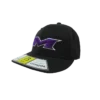 Kelly's Ultimate Sports Miken Hat By Richardson (PTS30) All Black/White/Purple -Baseball Apparel Store hat mik rich blk wht ppl 1