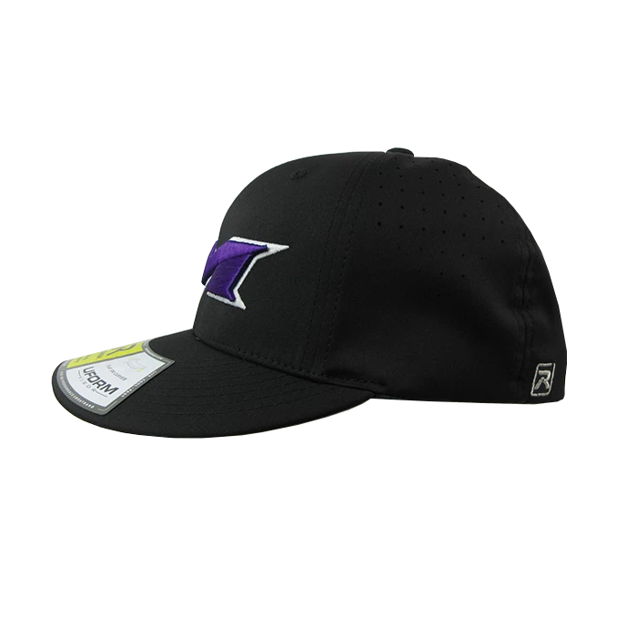 Kelly's Ultimate Sports Miken Hat By Richardson (PTS30) All Black/White/Purple 5 Kelly's Ultimate Sports Miken Hat By Richardson (PTS30) All Black/White/Purple - Image 3
