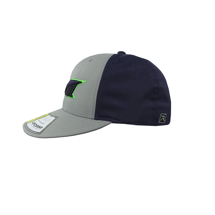 Kelly's Ultimate Sports Miken Hat By Richardson (PTS30) Grey/Navy/Grey/Neon Green/Navy 5 Kelly's Ultimate Sports Miken Hat By Richardson (PTS30) Grey/Navy/Grey/Neon Green/Navy - Image 3