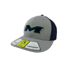 Kelly's Ultimate Sports Miken Hat By Richardson (PTS30) Grey/Navy/Grey/Neon Green/Navy