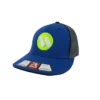 Kelly's Ultimate Sports Worth Hat By Richardson (R165) Blue/Charcoal/Blue/Volt/White -Baseball Apparel Store hat rich wor blue gry blu ylw wht 1