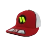 Kelly's Ultimate Sports Worth Hat By Richardson (R165) Red/White/Red/Black/Volt -Baseball Apparel Store hat rich wor red wht blk ylw 1