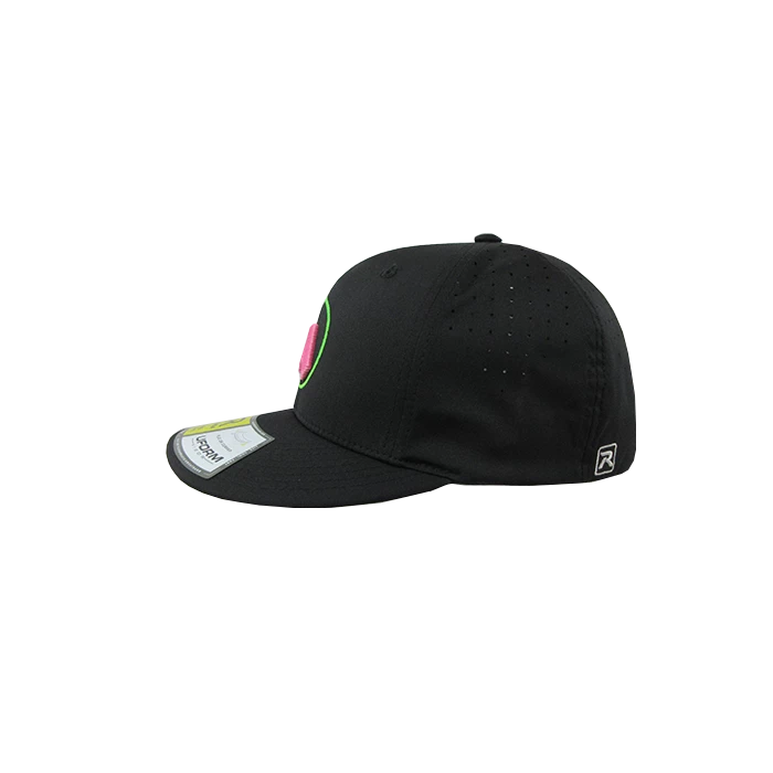 Kelly's Ultimate Sports Worth Hat By Richardson (PTS30) All Black/Neon Green/Pink 5 Kelly's Ultimate Sports Worth Hat By Richardson (PTS30) All Black/Neon Green/Pink - Image 3