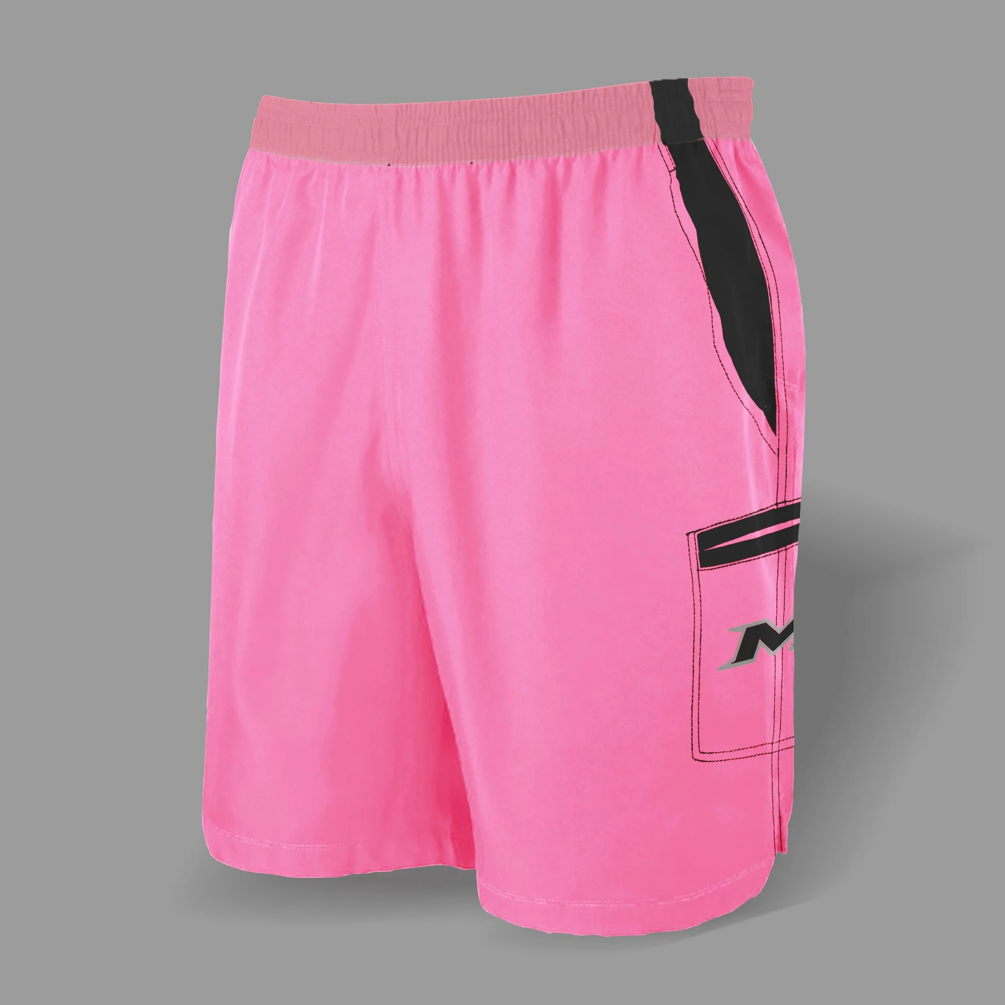 Kelly's Ultimate Sports Miken Microfiber Shorts (Pink/Black) 3 Kelly's Ultimate Sports Miken Microfiber Shorts (Pink/Black)