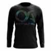 Kelly's Ultimate Sports Overcome Average Long Sleeve Shirt (Holographic) 1 Kelly's Ultimate Sports Overcome Average Long Sleeve Shirt (Holographic) -Baseball Apparel Store oa halographic long sleeve blk