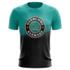 Kelly's Ultimate Sports Overcome Average Short Sleeve Shirt - Emblem (Teal/Black/Orange) -Baseball Apparel Store oa stock 1