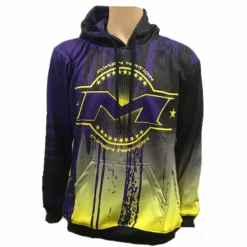 Kelly's Ultimate Sports Miken Nation Paint Drip Hoodie (Purple/Yellow)