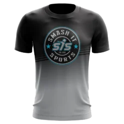 Kelly's Ultimate Sports Smash It Sports Short Sleeve Shirt - Emblem (Black/Charcoal/Carolina)