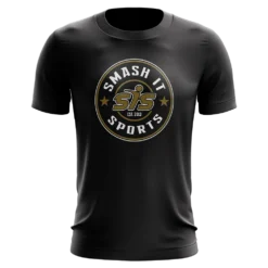Kelly's Ultimate Sports Smash It Sports Short Sleeve Shirt - Emblem (Black/Vegas Gold)