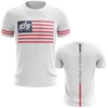 Kelly's Ultimate Sports Smash It Sports Short Sleeve Shirt - Flag (White/Red/Blue) 1 Kelly's Ultimate Sports Smash It Sports Short Sleeve Shirt - Flag (White/Red/Blue) -Baseball Apparel Store sis stock 4