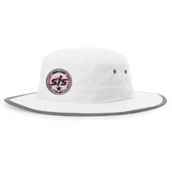 Kelly's Ultimate Sports Smash It Sports Bucket Hat White With Red/White/Blue Stamp