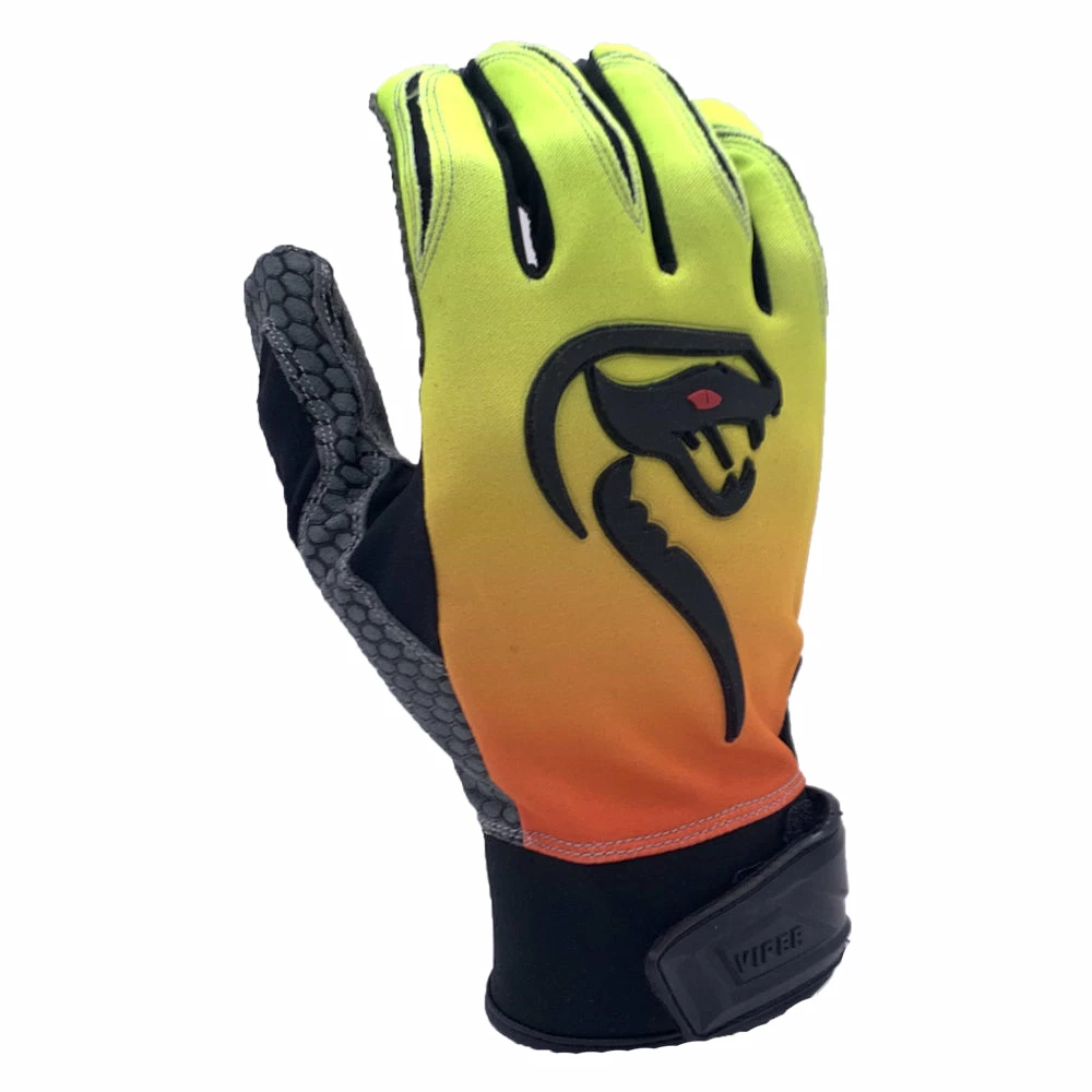 Kelly's Ultimate Sports Viper Hex-Grip Palm Premium Batting Gloves- Sunrise 3 Kelly's Ultimate Sports Viper Hex-Grip Palm Premium Batting Gloves- Sunrise