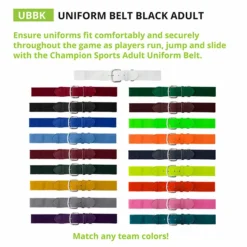 Kelly's Ultimate Sports Uniform Belt, Adult Or Youth (17 Colors)