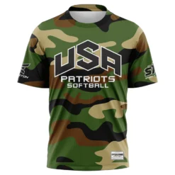 Kelly's Ultimate Sports USA Patriot - Replica Jersey Short Sleeve Shirt - Camo