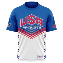 Kelly's Ultimate Sports USA Patriot - Replica Jersey Short Sleeve Shirt - Red/White/Blue