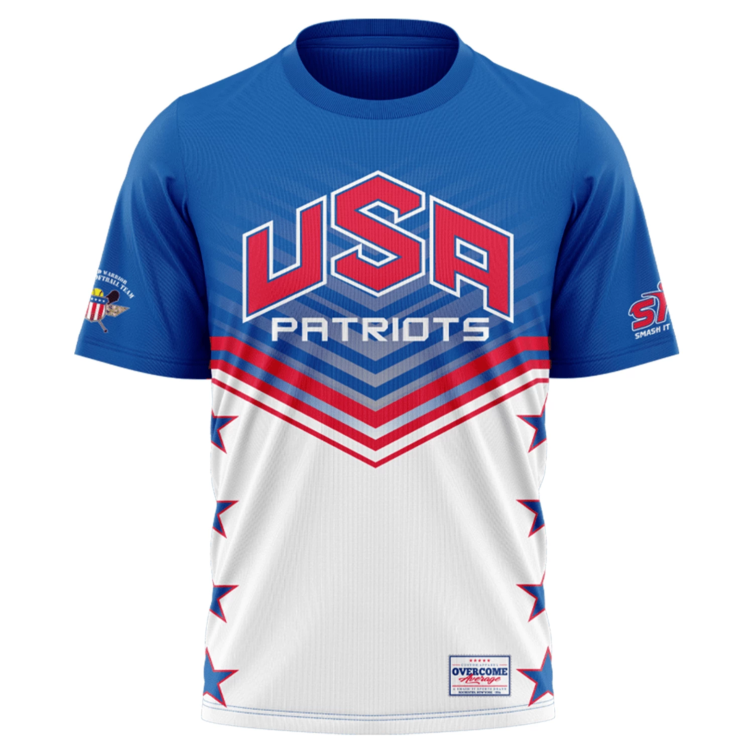 Kelly's Ultimate Sports USA Patriot - Replica Jersey Short Sleeve Shirt - Red/White/Blue 3 Kelly's Ultimate Sports USA Patriot - Replica Jersey Short Sleeve Shirt - Red/White/Blue