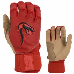 Kelly's Ultimate Sports Viper Grindstone Long Cuff Batting Glove - Red/Tan