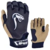 Kelly's Ultimate Sports Viper Grindstone Short Cuff Batting Glove - Navy/Tan -Baseball Apparel Store viper grindstone navy tan