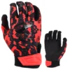 Kelly's Ultimate Sports Viper Lite Premium Batting Gloves Leather Palm - Viper Skin Edition - Red/Black -Baseball Apparel Store viper lite skin red