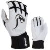 Kelly's Ultimate Sports Viper Grindstone Long Cuff Batting Glove - White/Black -Baseball Apparel Store viper long cuff white black