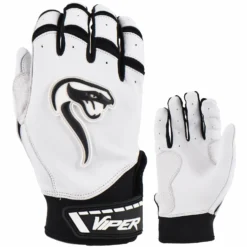Kelly's Ultimate Sports Viper Grindstone Short Cuff Batting Glove - White/Black