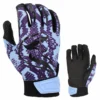 Kelly's Ultimate Sports Viper Lite Premium Batting Gloves Leather Palm - Viper Skin Edition - Carolina/Purple -Baseball Apparel Store viper skin bg carlolina purple