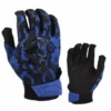 Kelly's Ultimate Sports Viper Lite Premium Batting Gloves Leather Palm - Viper Skin Edition - Royal/Black