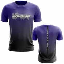 Kelly's Ultimate Sports Viper Sports Short Sleeve Shirt - Fade (Black/Purple/Chrome)