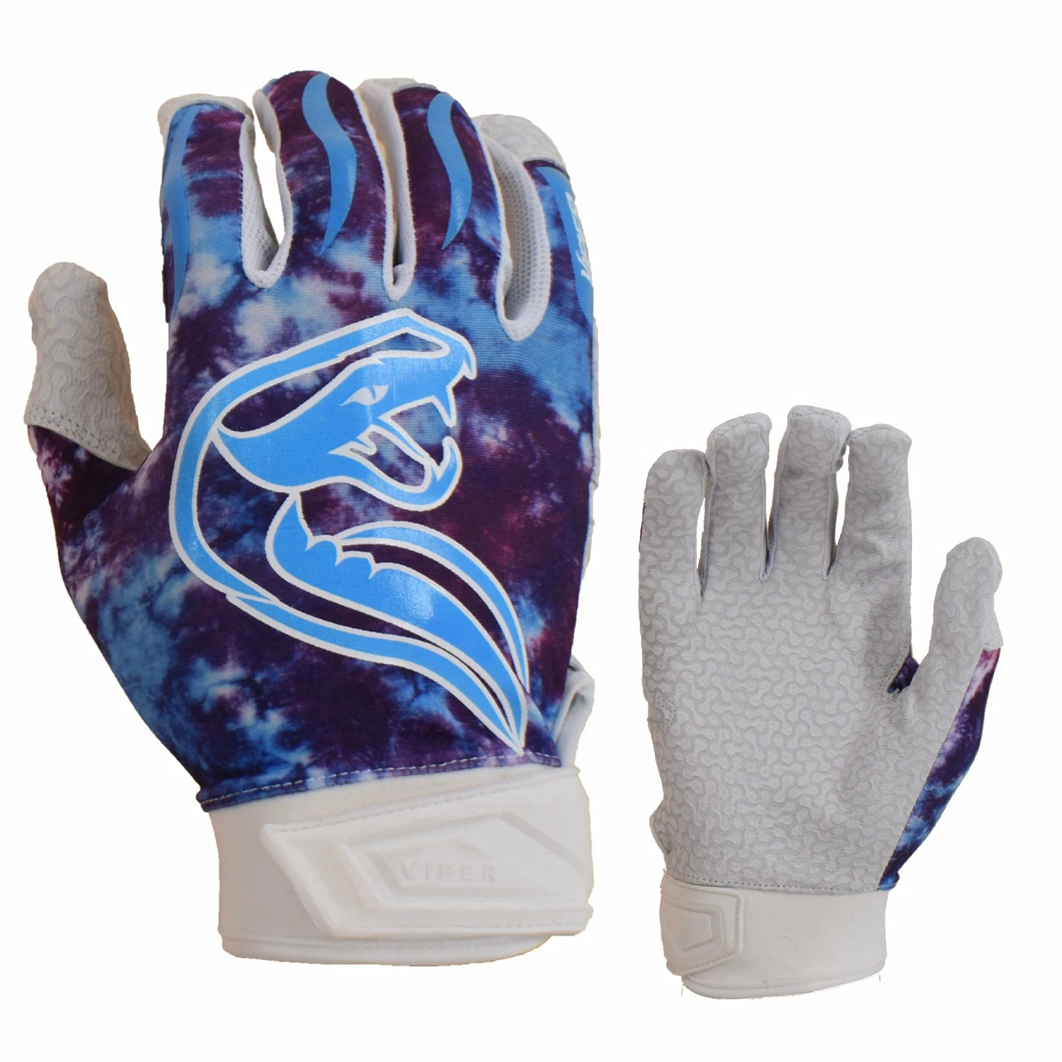 Kelly's Ultimate Sports Viper Lite Premium Batting Gloves Leather Palm - Team Edition - Tie Dye 3 Kelly's Ultimate Sports Viper Lite Premium Batting Gloves Leather Palm - Team Edition - Tie Dye
