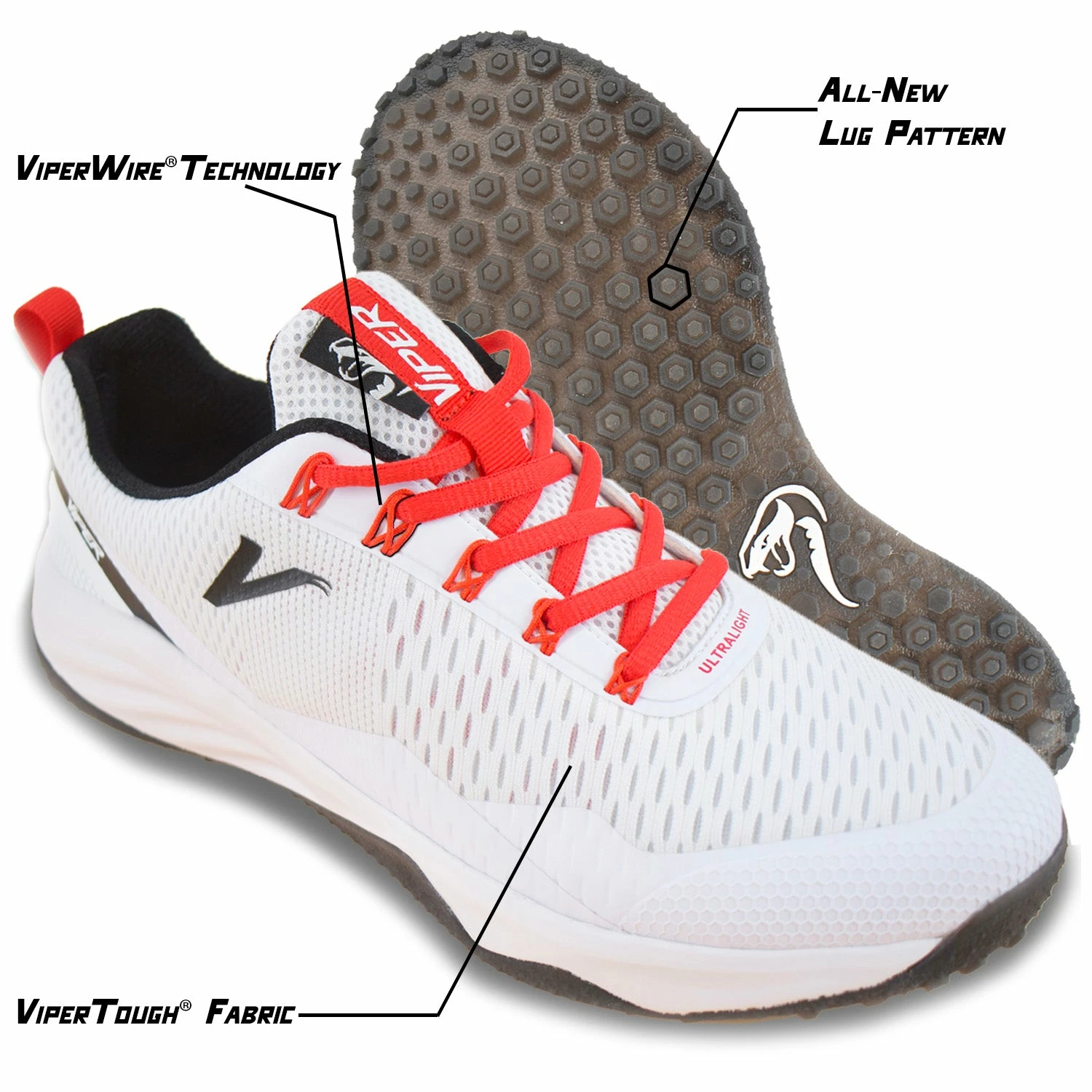 Kelly's Ultimate Sports Viper Ultralight Turf Shoe (Grey) 4 Kelly's Ultimate Sports Viper Ultralight Turf Shoe (Grey) - Image 2