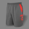 Kelly's Ultimate Sports Worth Microfiber Shorts (Grey/Red) -Baseball Apparel Store worth grey red copy