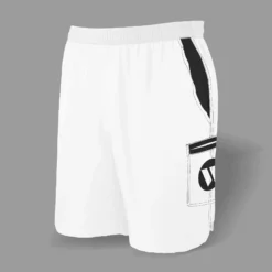 Kelly's Ultimate Sports Worth Microfiber Shorts (White/Black)